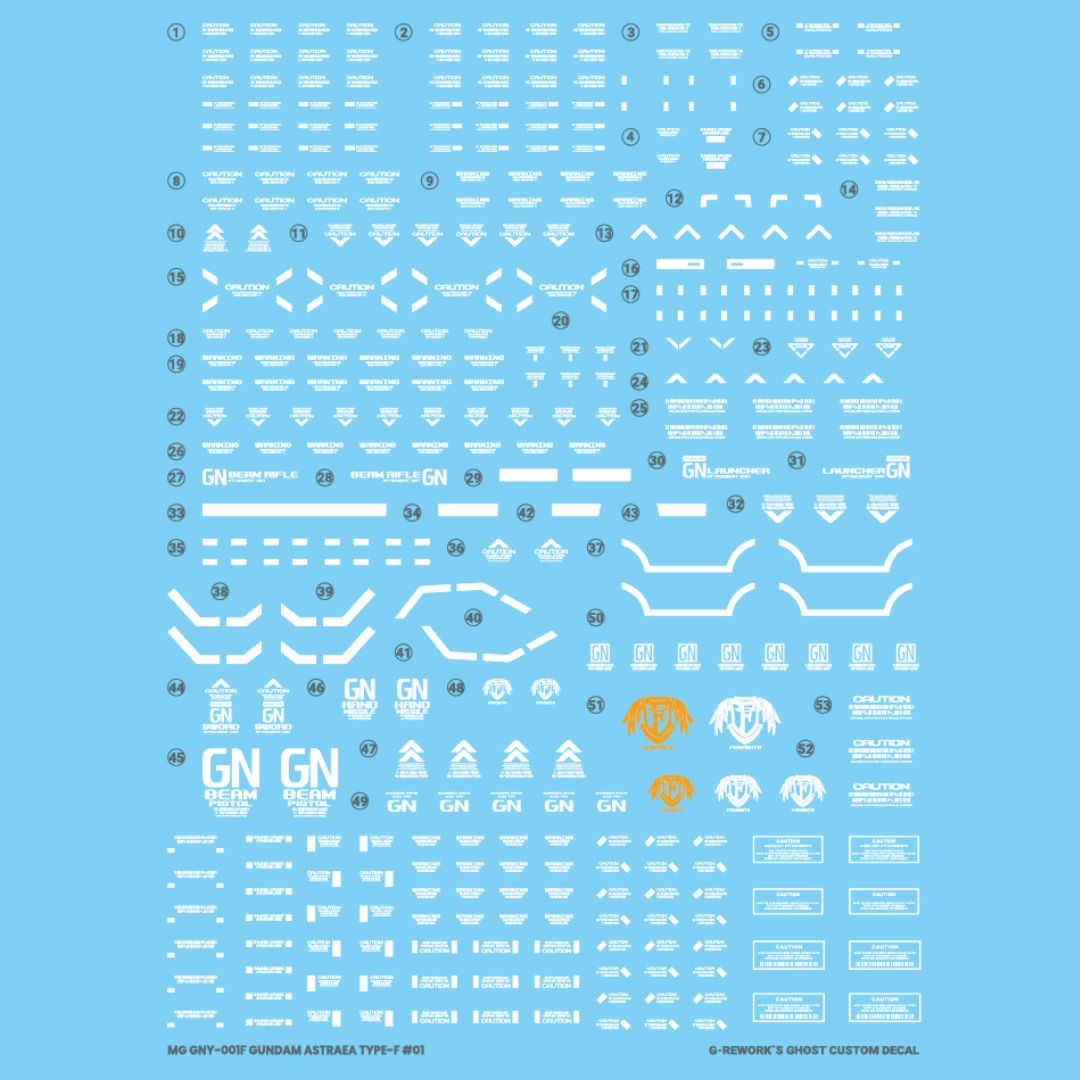 G-Rework Decal - [MG] GNY 001F GUNDAM ASTRAEA TYPE F