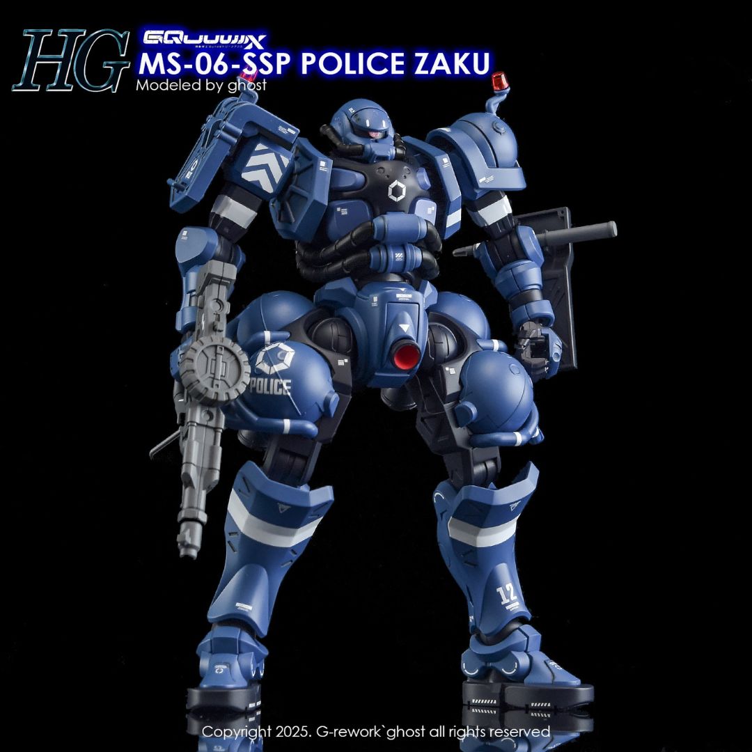 G-Rework Decal - [HG] GQUUUUUUX MS-06-SSP POLICE ZAKU
