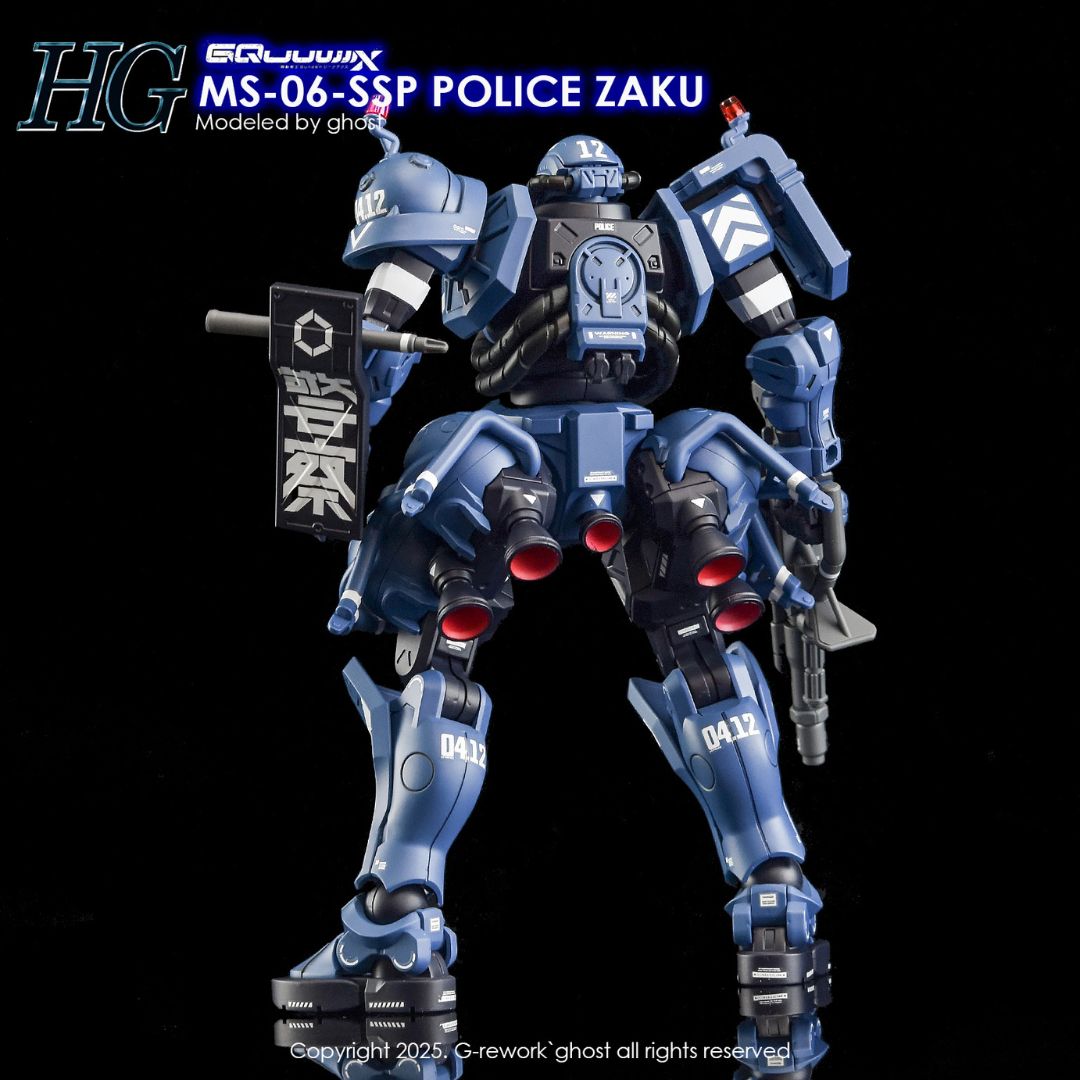 G-Rework Decal - [HG] GQUUUUUUX MS-06-SSP POLICE ZAKU
