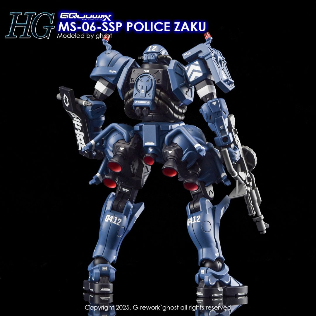 G-Rework Decal - [HG] GQUUUUUUX MS-06-SSP POLICE ZAKU