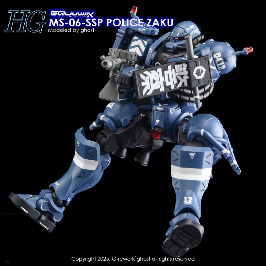 G-Rework Decal - [HG] GQUUUUUUX MS-06-SSP POLICE ZAKU
