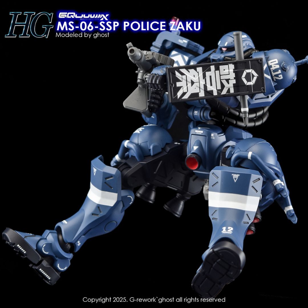 G-Rework Decal - [HG] GQUUUUUUX MS-06-SSP POLICE ZAKU