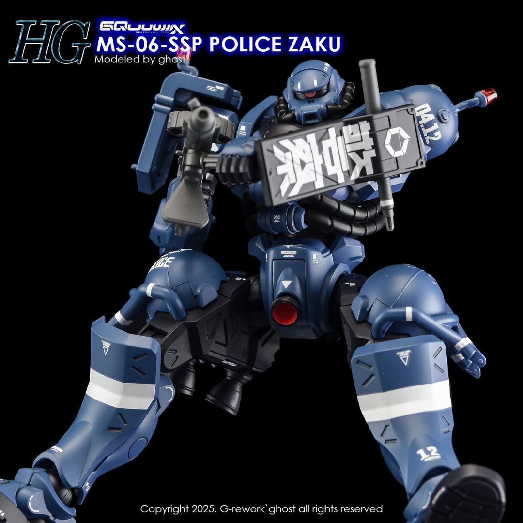 G-Rework Decal - [HG] GQUUUUUUX MS-06-SSP POLICE ZAKU