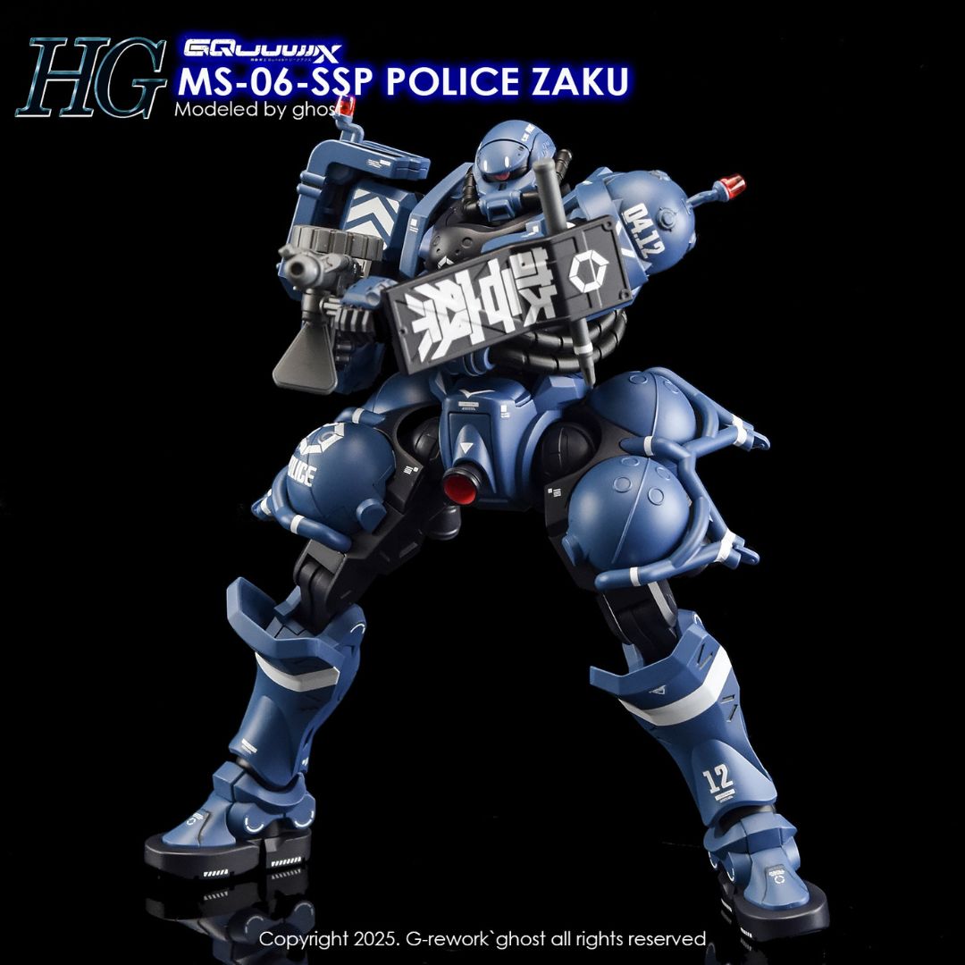 G-Rework Decal - [HG] GQUUUUUUX MS-06-SSP POLICE ZAKU