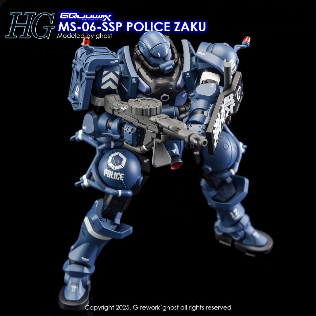 G-Rework Decal - [HG] GQUUUUUUX MS-06-SSP POLICE ZAKU