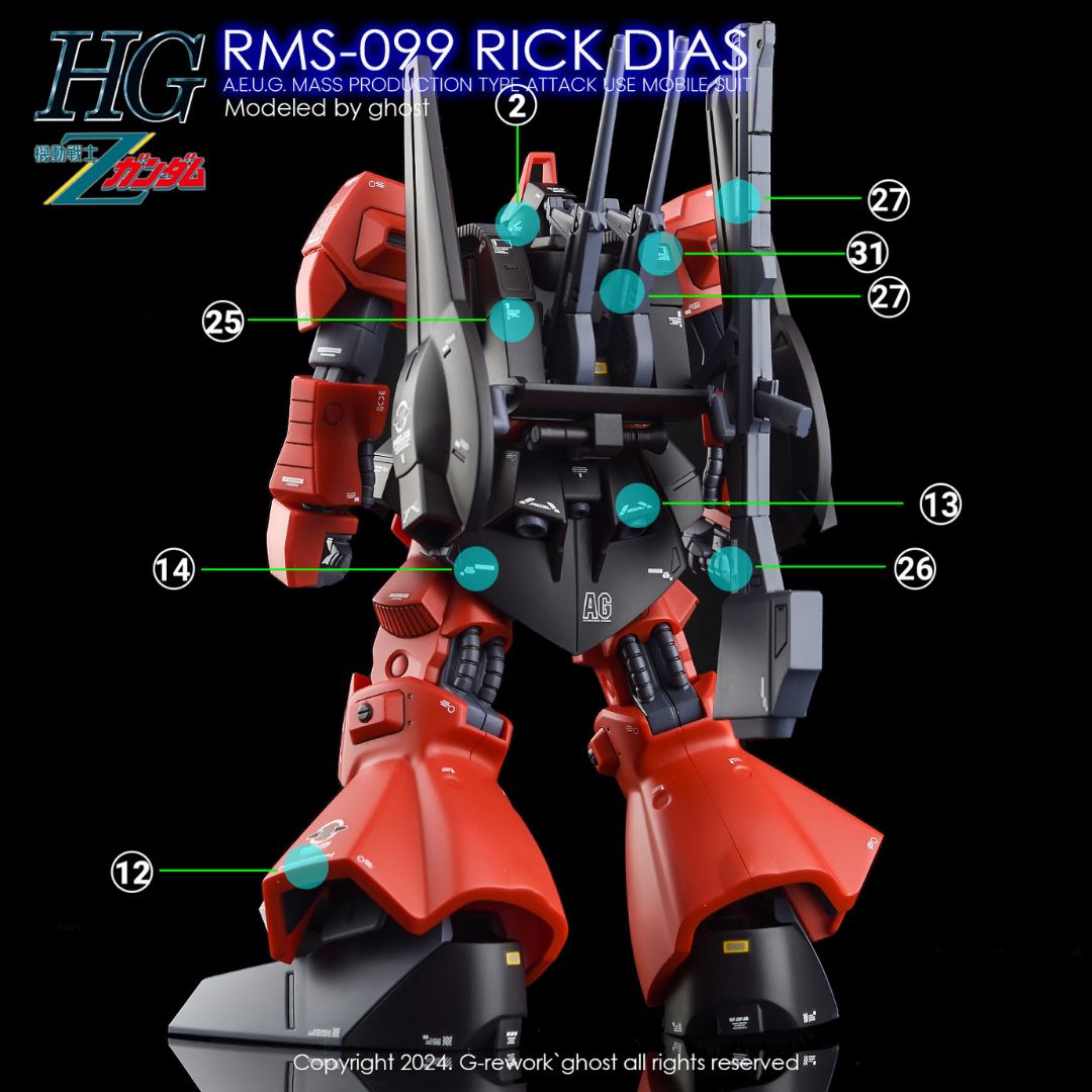 G-Rework Decal - [HG] RMS-099 RICK DIAS