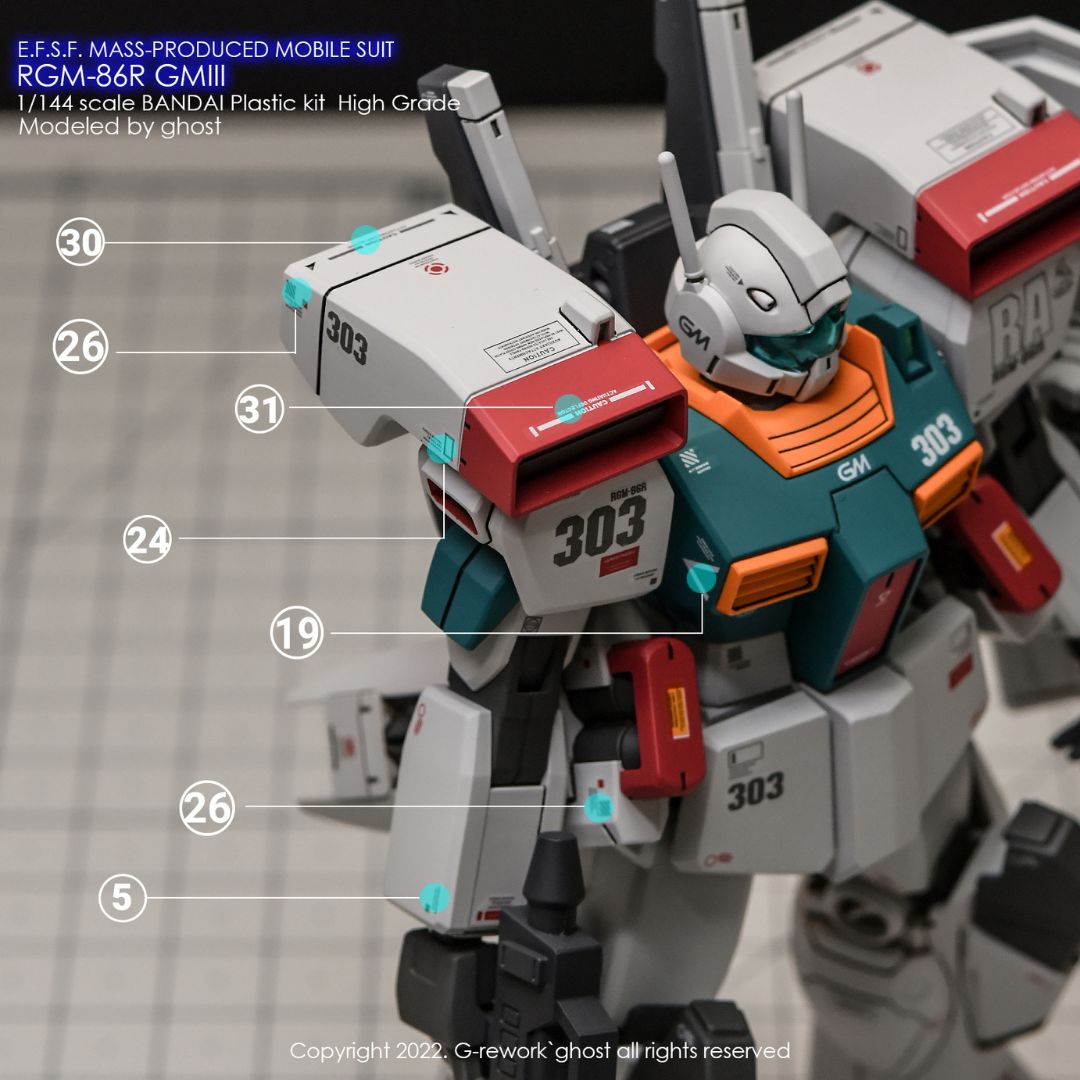 G-Rework Decal - [HG] RGM-86R GMIII