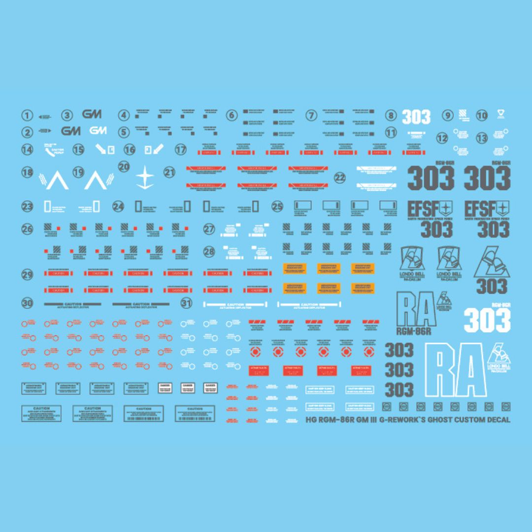 G-Rework Decal - [HG] RGM-86R GMIII