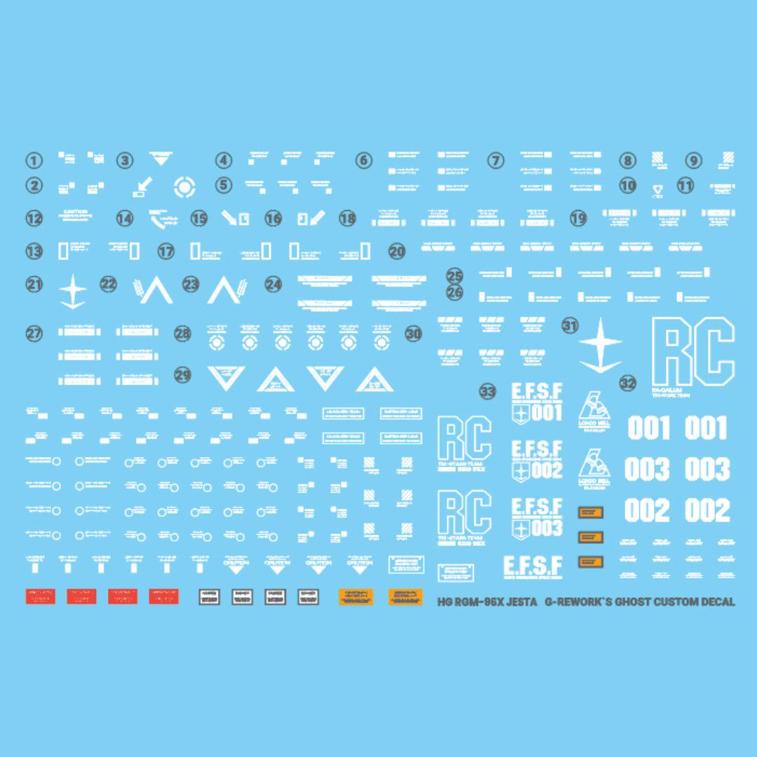 G-Rework Decal - [HG] RGM-96X JESTA