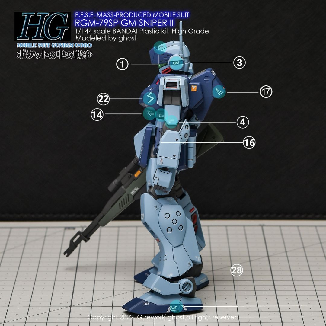 G-Rework Decal - [HG] RGM-79SP GM SNIPPER 2