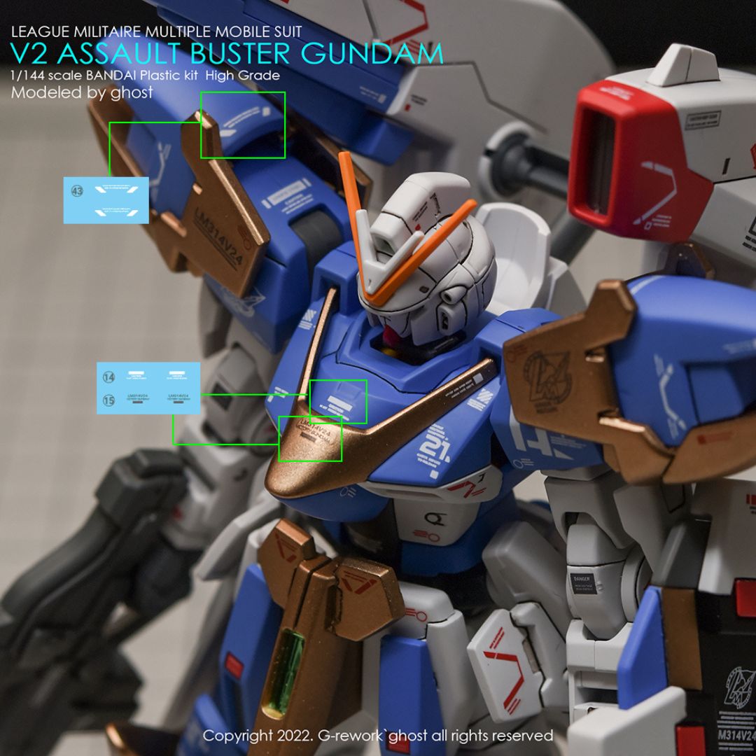 G-Rework Decal - [HG] V2 ASSAULT BUSTER GUNDAM