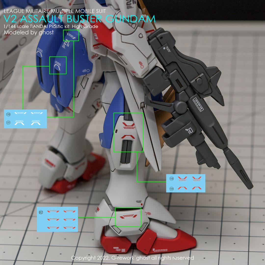 G-Rework Decal - [HG] V2 ASSAULT BUSTER GUNDAM