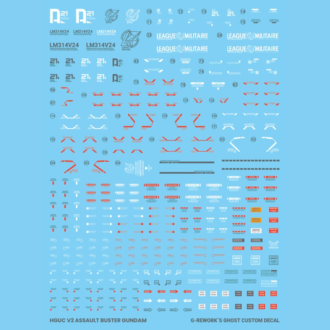 G-Rework Decal - [HG] V2 ASSAULT BUSTER GUNDAM