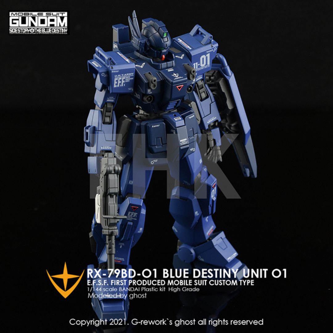 G-Rework Decal - [HG] RX-79 BD-01 [BLUE DESTINY UNIT 01]