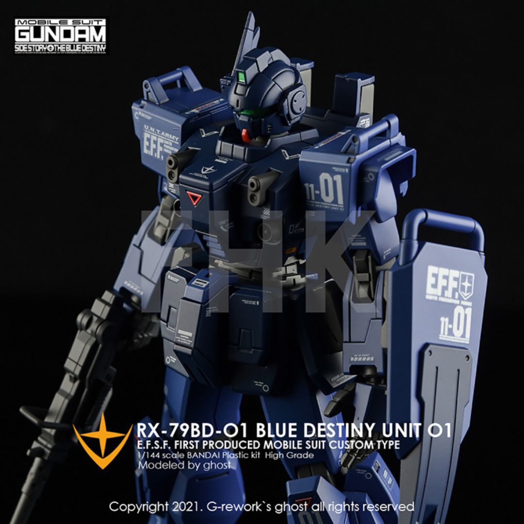 G-Rework Decal - [HG] RX-79 BD-01 [BLUE DESTINY UNIT 01]