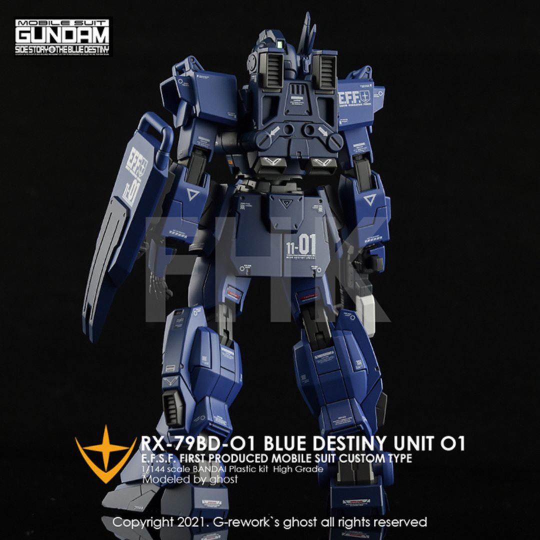 G-Rework Decal - [HG] RX-79 BD-01 [BLUE DESTINY UNIT 01]