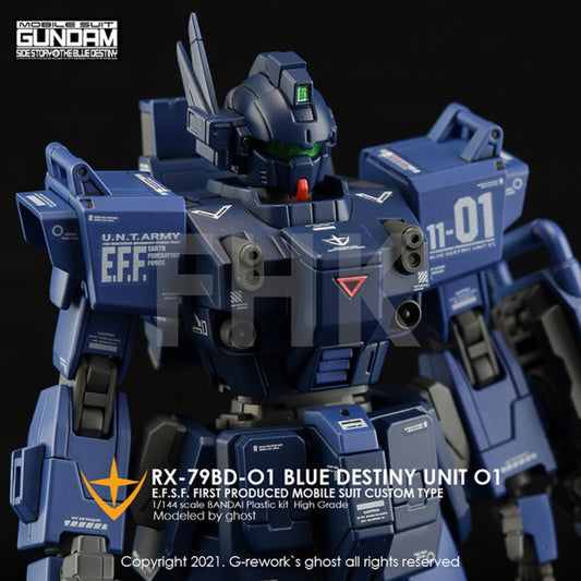 G-Rework Decal - [HG] RX-79 BD-01 [BLUE DESTINY UNIT 01]