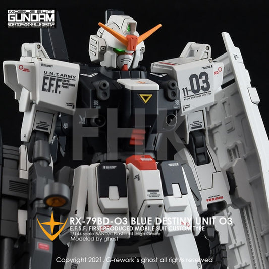 G-Rework Decal - [HG] RX-79 BD-03 [BLUE DESTINY UNIT 03]