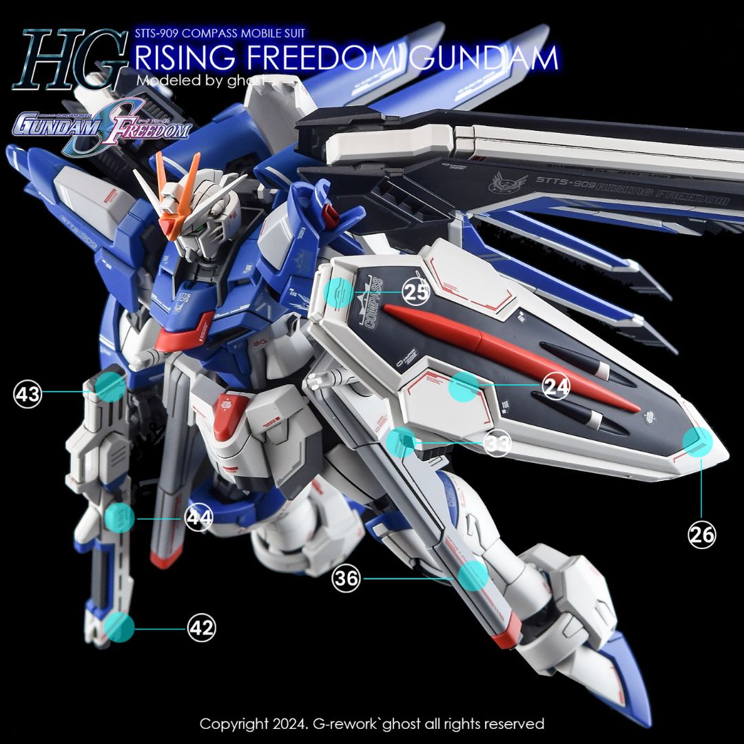 G-Rework Decal - [HG] SEED RISING FREEDOM GUNDAM