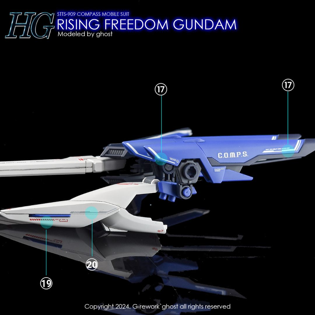 G-Rework Decal - [HG] SEED RISING FREEDOM GUNDAM