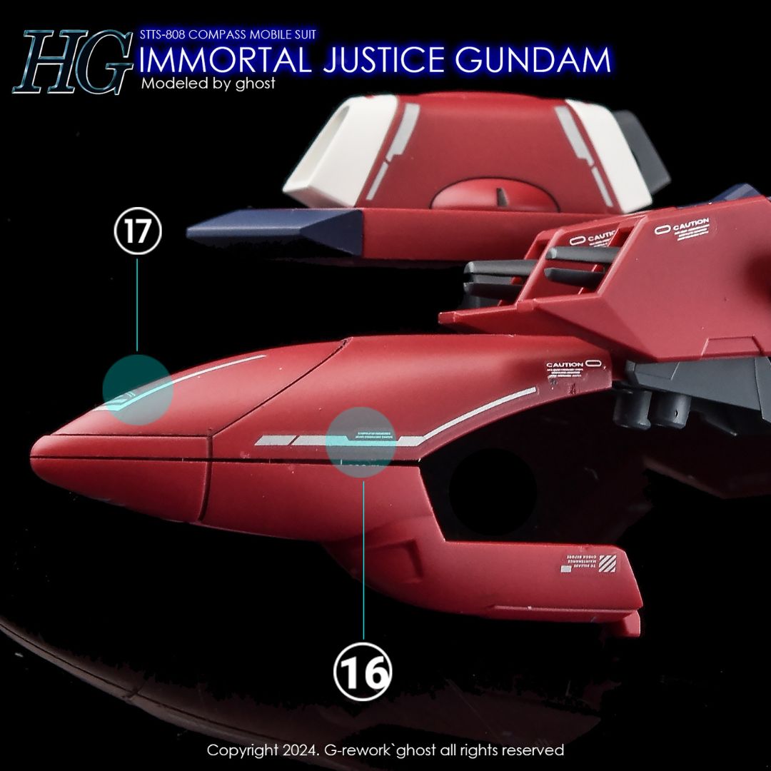 G-Rework Decal - [HG] SEED IMMORTAL JUSTICE GUNDAM