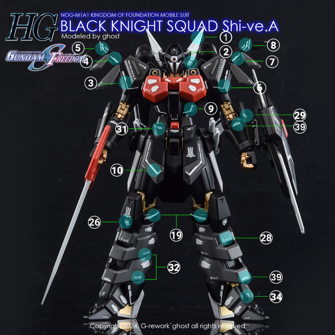 G-Rework Decal - [HG] SEED BLACK KNIGHT SQUAD SHI-VE.A
