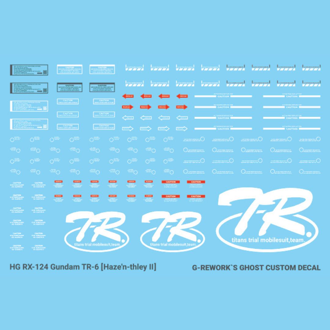 G-Rework Decal - [HG] RX-124 GUNDAM TR-6 HAZE'N-THLEY II
