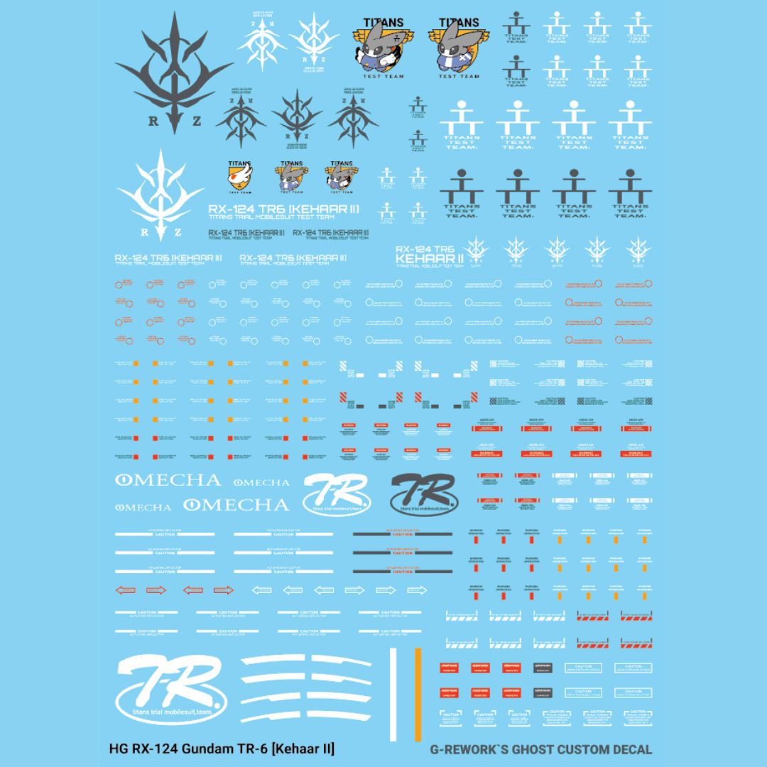 G-Rework Decal - [HG] RX-124 GUNDAM TR-6 KEHAAR II