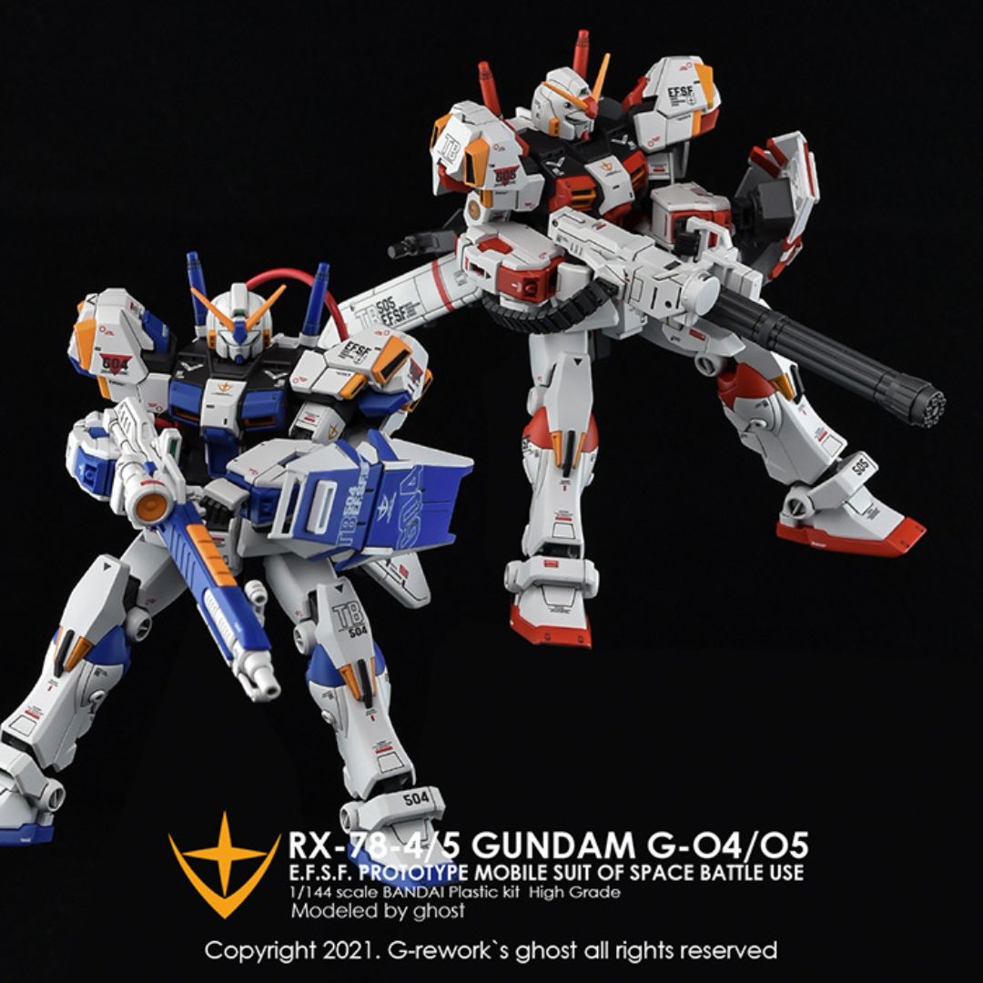 G-Rework Decal - [HG] RX-78-04/05 FULL SET