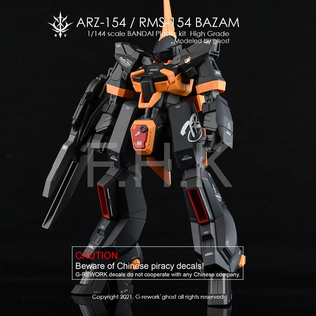 G-Rework Decal - [HG] BAZAM RE.BOOT VER (ARZ/RMS-154)