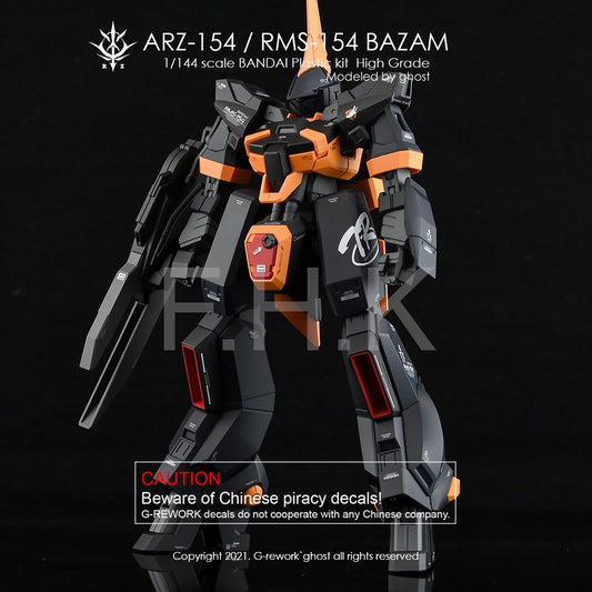 G-Rework Decal - [HG] BAZAM RE.BOOT VER (ARZ/RMS-154)