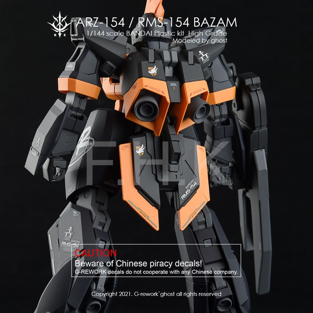 G-Rework Decal - [HG] BAZAM RE.BOOT VER (ARZ/RMS-154)