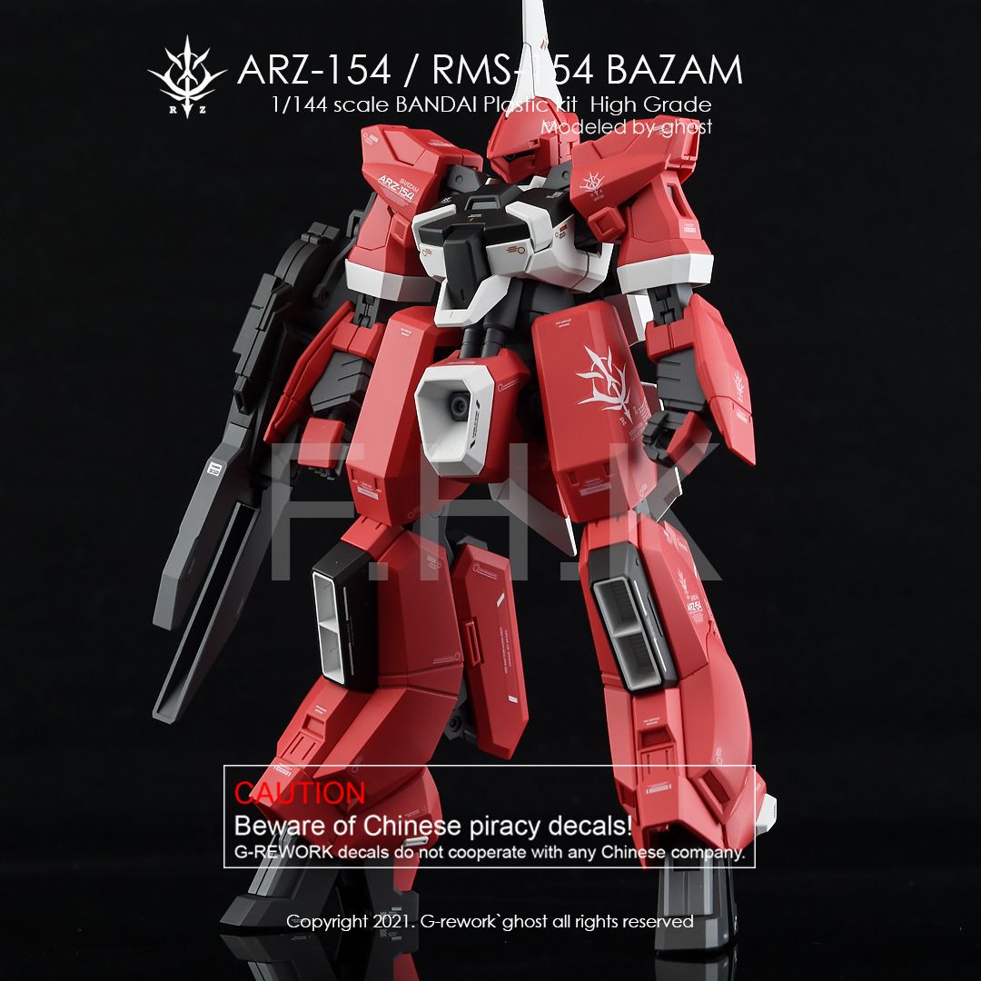 G-Rework Decal - [HG] BAZAM RE.BOOT VER (ARZ/RMS-154)