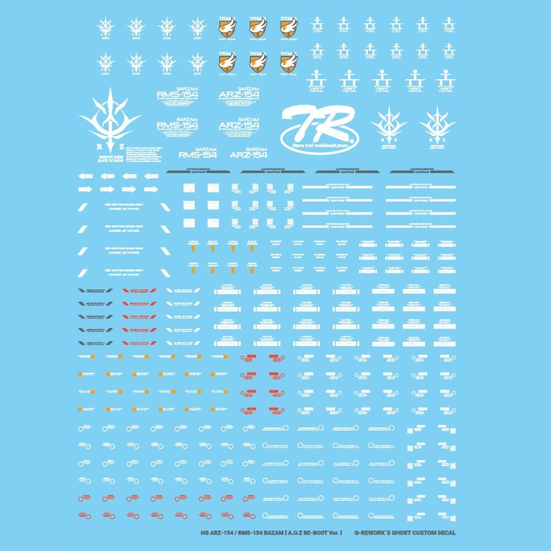 G-Rework Decal - [HG] BAZAM RE.BOOT VER (ARZ/RMS-154)
