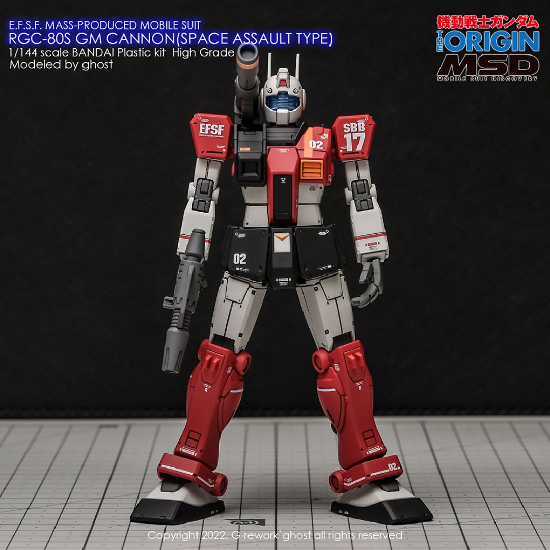 G-Rework Decal - [HG] RGC-08S GM CANNON (SPACE ASSAULT)