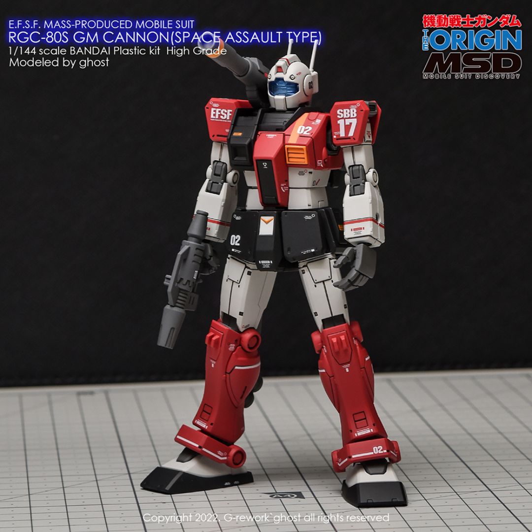 G-Rework Decal - [HG] RGC-08S GM CANNON (SPACE ASSAULT)