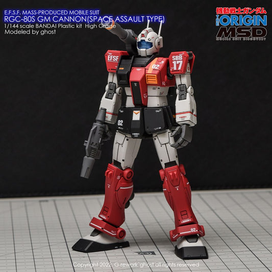 G-Rework Decal - [HG] RGC-08S GM CANNON (SPACE ASSAULT)