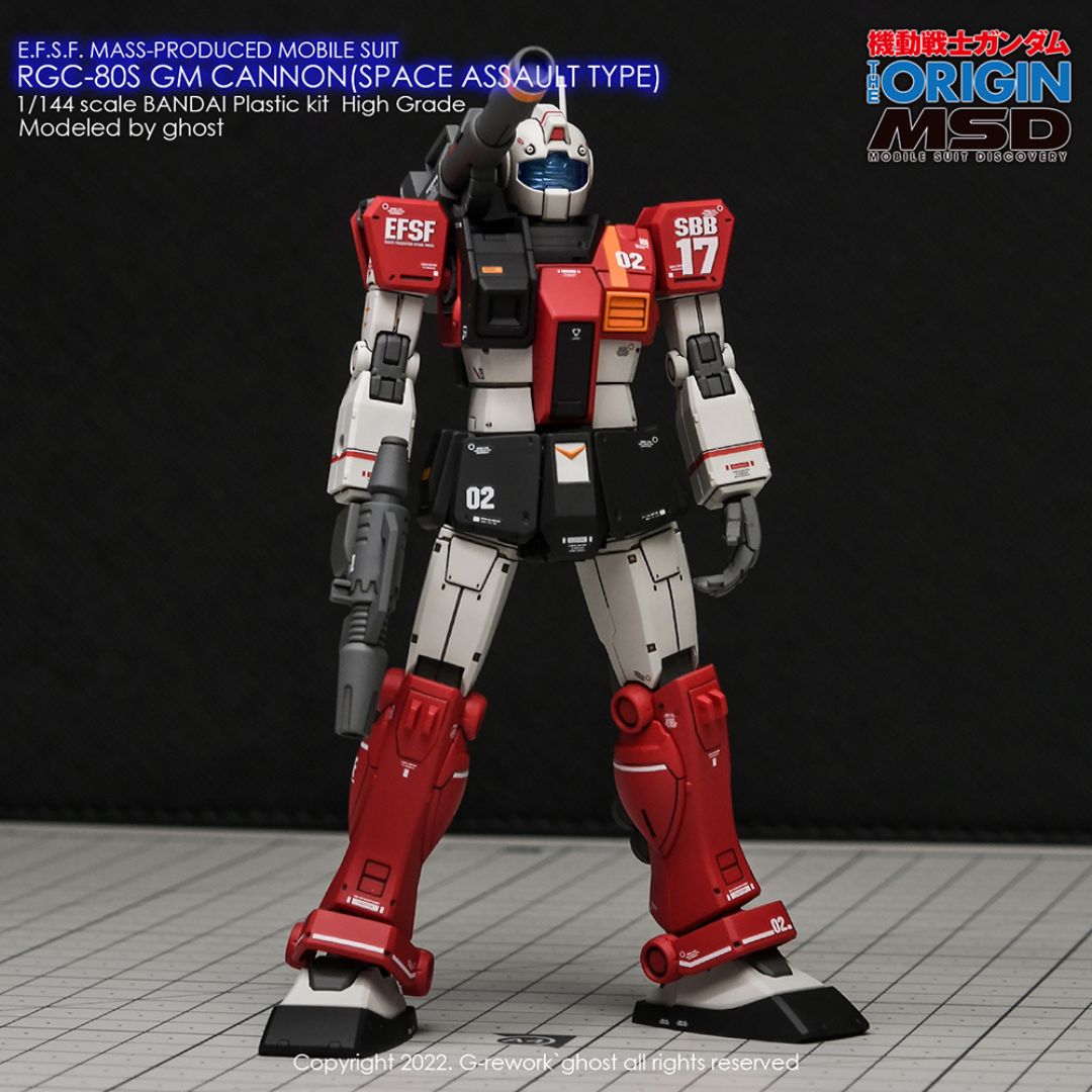 G-Rework Decal - [HG] RGC-08S GM CANNON (SPACE ASSAULT)