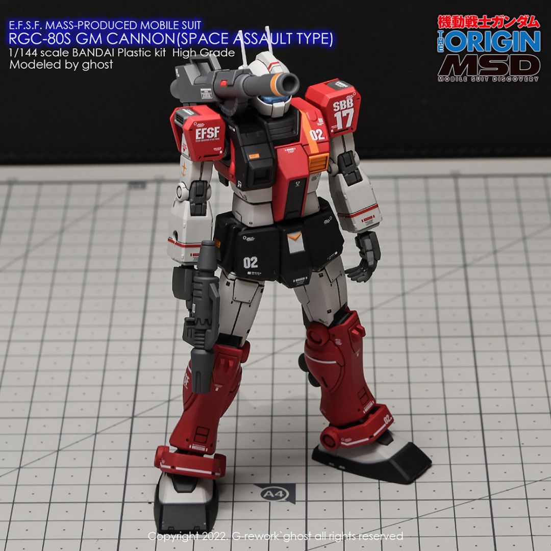 G-Rework Decal - [HG] RGC-08S GM CANNON (SPACE ASSAULT)