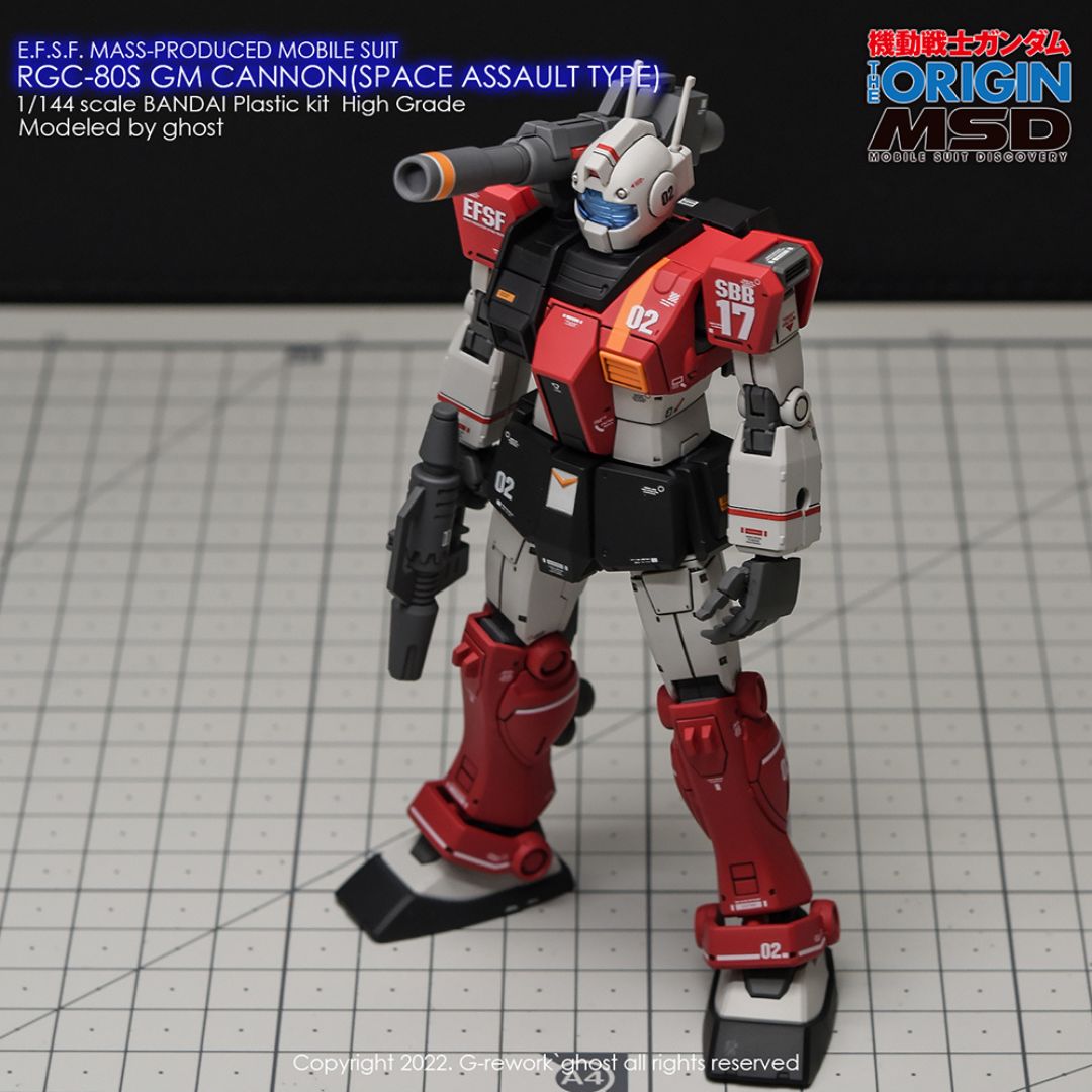 G-Rework Decal - [HG] RGC-08S GM CANNON (SPACE ASSAULT)