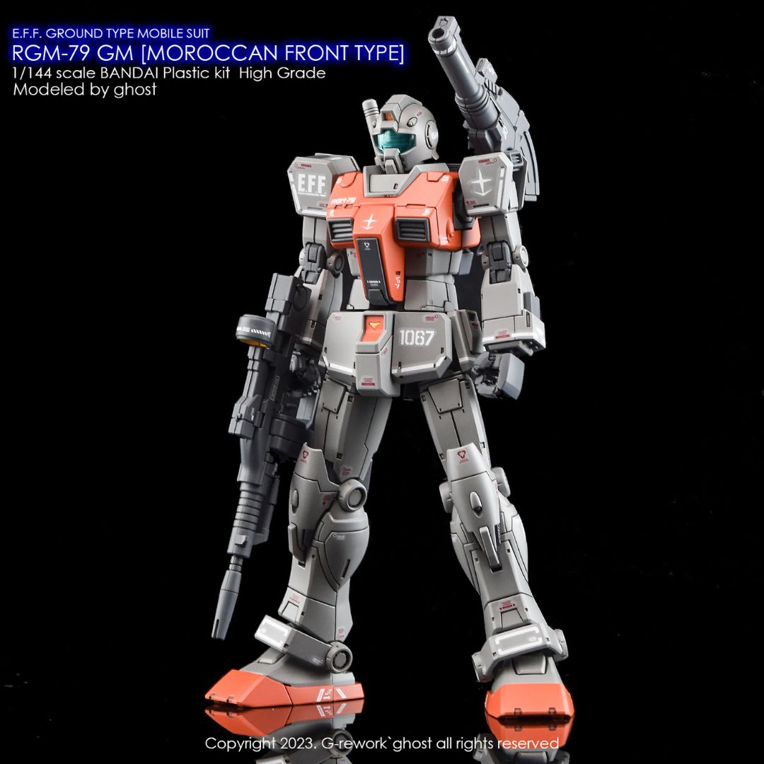 G-Rework Decal - [HG] RGM-79 GM  [ MOROCCAN FRONT TYPE ]
