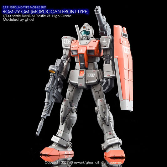G-Rework Decal - [HG] RGM-79 GM  [ MOROCCAN FRONT TYPE ]