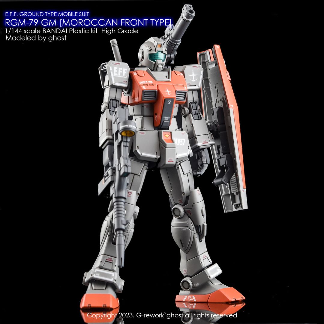 G-Rework Decal - [HG] RGM-79 GM  [ MOROCCAN FRONT TYPE ]