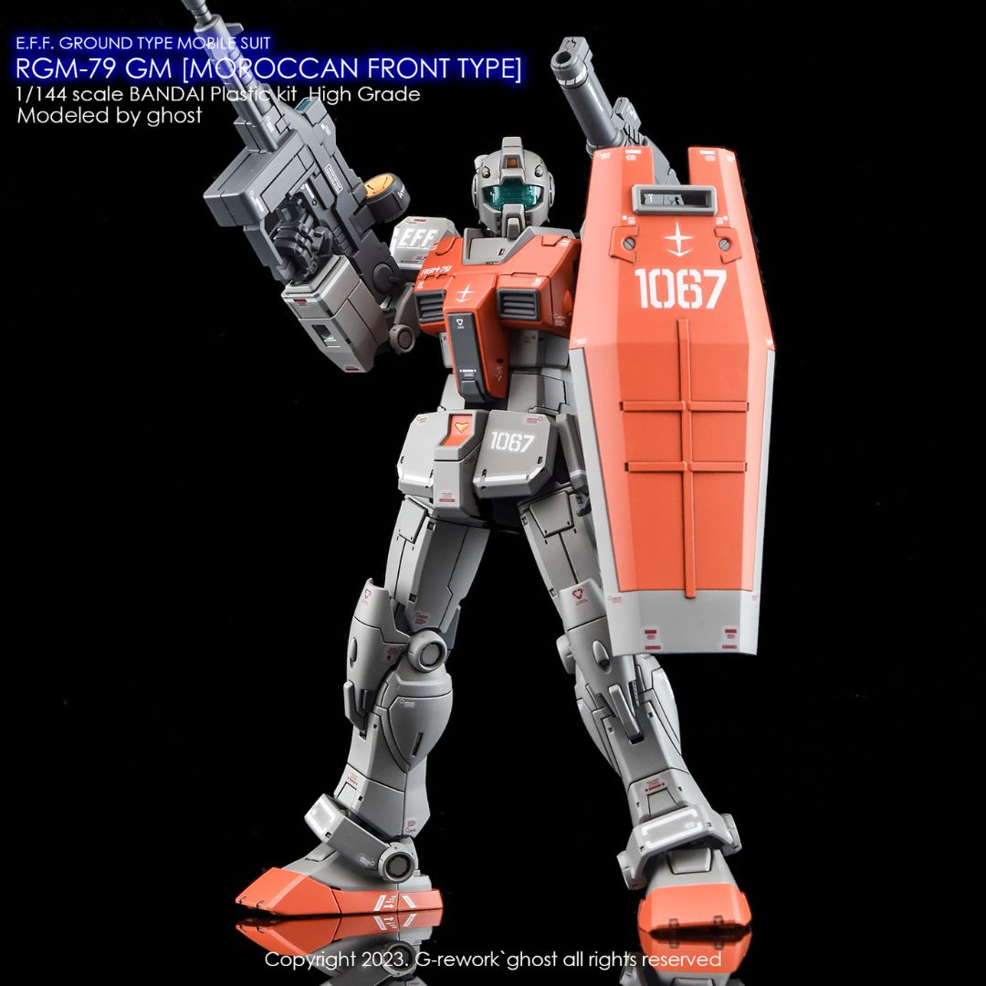 G-Rework Decal - [HG] RGM-79 GM  [ MOROCCAN FRONT TYPE ]