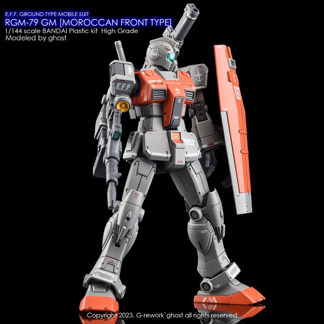 G-Rework Decal - [HG] RGM-79 GM  [ MOROCCAN FRONT TYPE ]