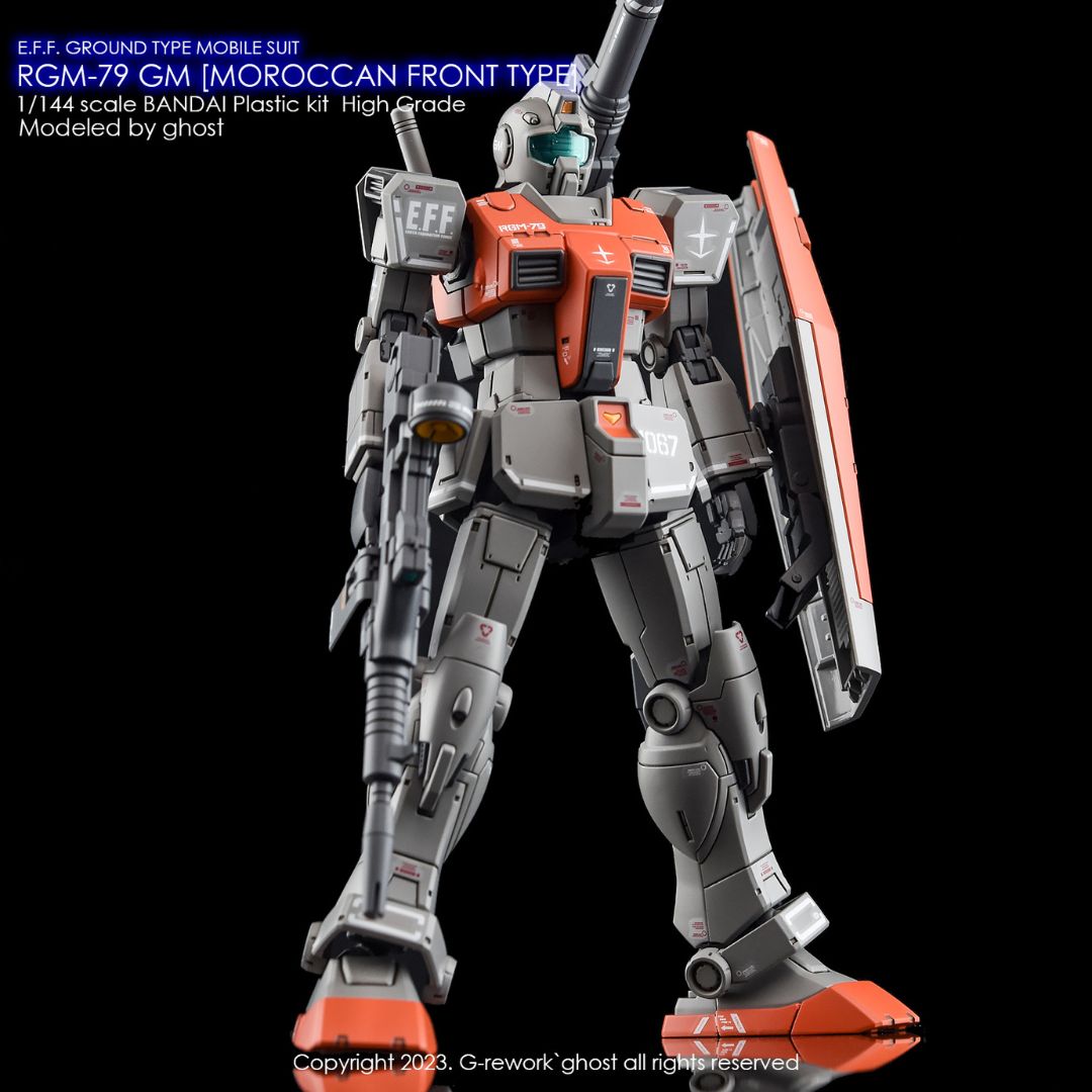 G-Rework Decal - [HG] RGM-79 GM  [ MOROCCAN FRONT TYPE ]