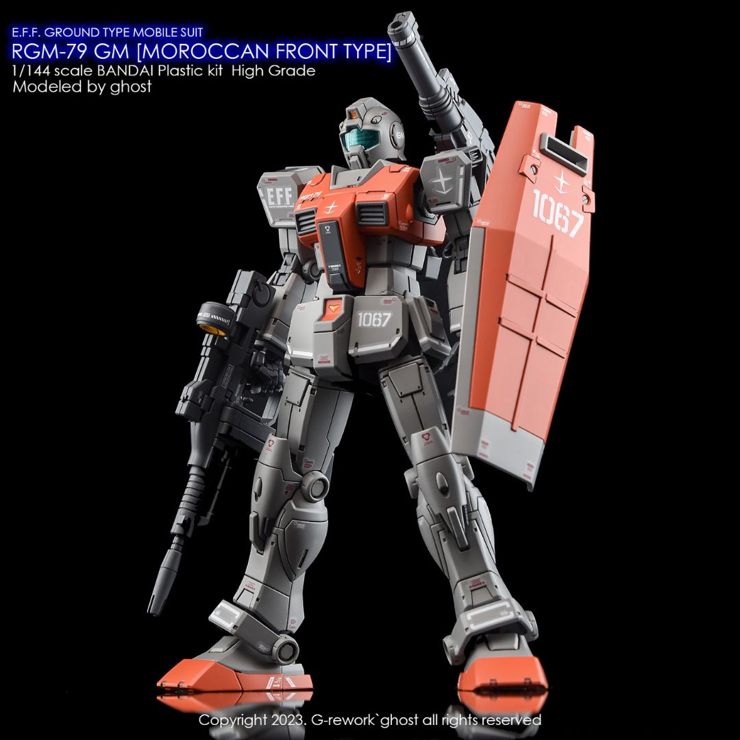 G-Rework Decal - [HG] RGM-79 GM  [ MOROCCAN FRONT TYPE ]