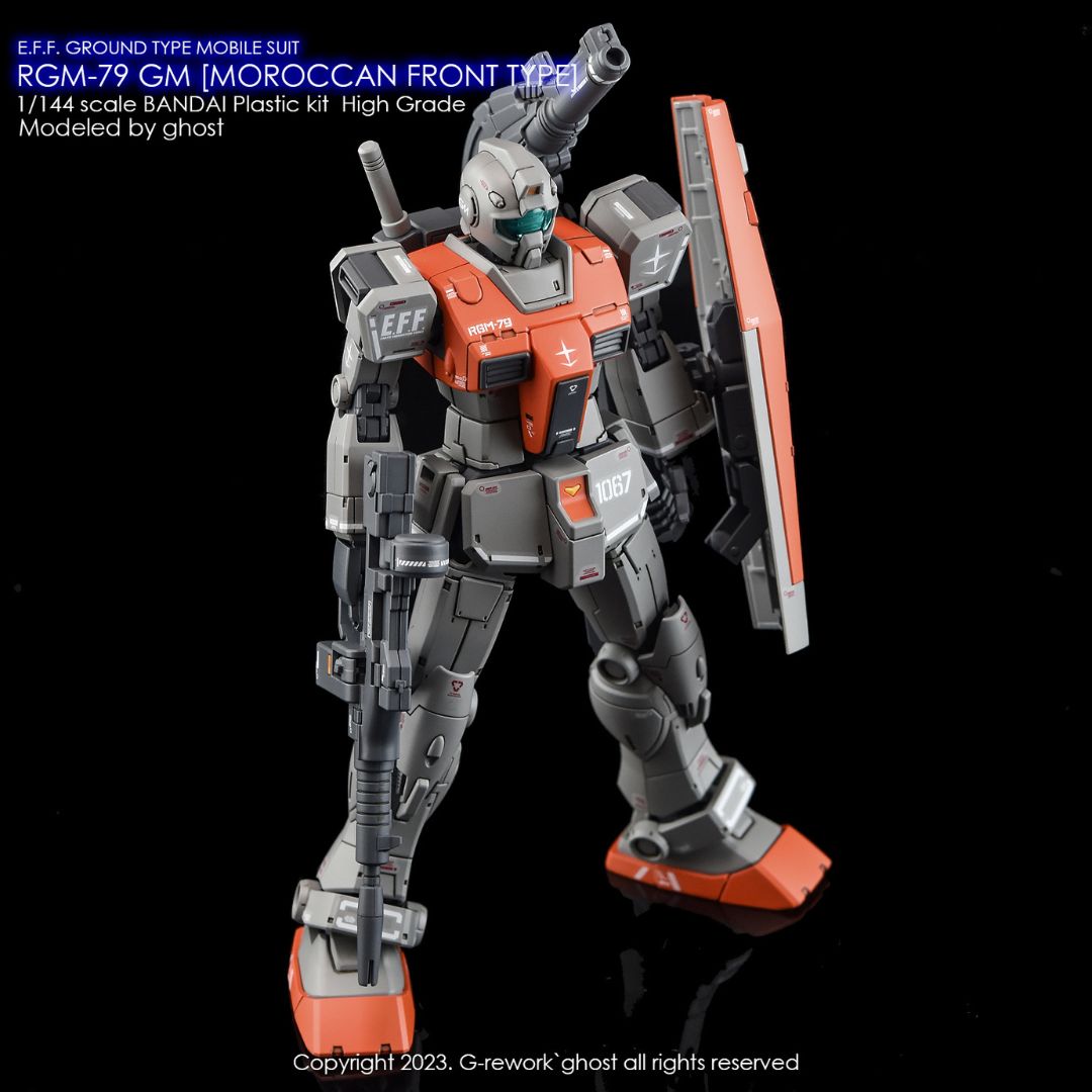 G-Rework Decal - [HG] RGM-79 GM  [ MOROCCAN FRONT TYPE ]