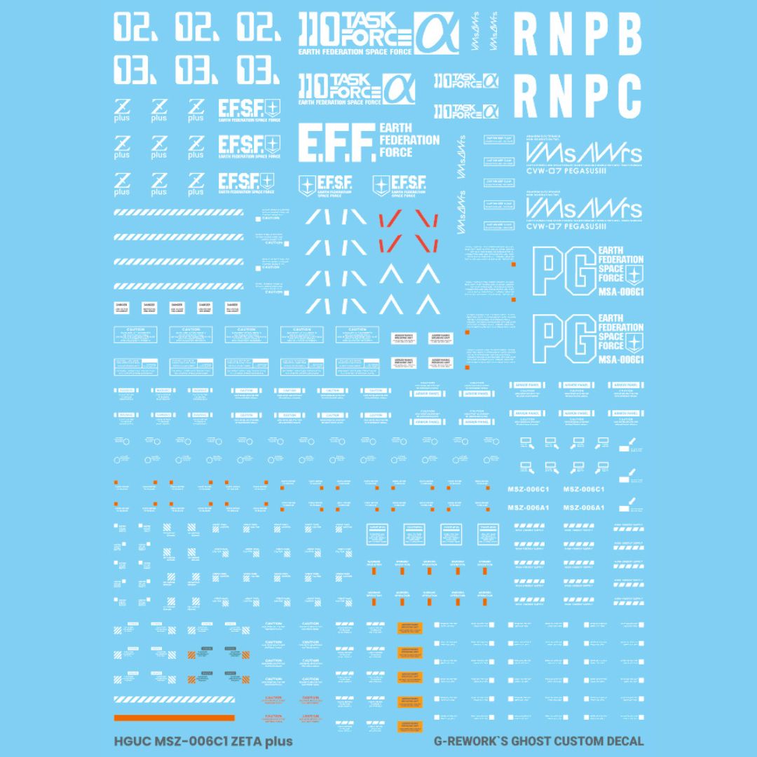 G-Rework Decal - [HG] ZETA PLUS C1