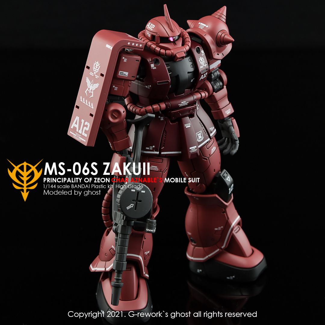 G-Rework Decal - [HG] ORIGIN MS-06S ZAKUII (CHAR AZNABLE)